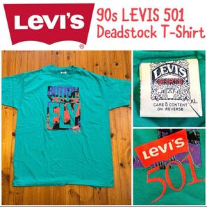 【デッドストック】90年代Levi’sリーバイス501ビンテージTシャツXL 3 シングルステッチ ヴィンテージ バンド Made in USA アメリカ製