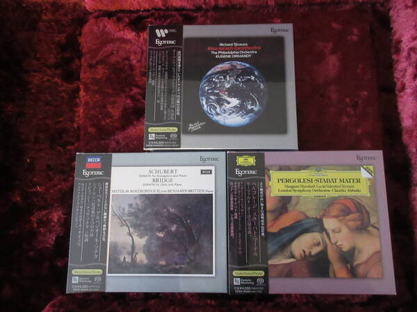 ☆ESOTERIC SACD 正規品 2025/3/15発売 3点セット ESSD-90303/ESSG-90304/ESSW-90305/06(2枚組) エソテリック