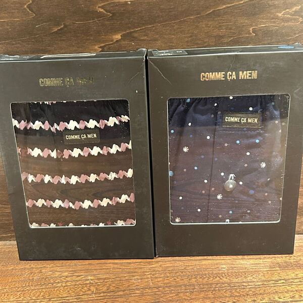 ☆2枚セット☆送料無料☆ COMME CA MEN コムサメン トランクス Mサイズ 76〜84 下着 肌着 柄