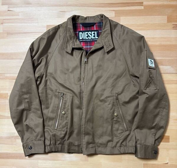 ★極美品・未使用★ DIESEL_ジップアップジャケット(メンズ)_チェック柄裏地_ストレッチ J-HARRY
