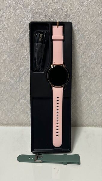704i2820 日本正規品 スマートウォッチ レディース iPhone/アンドロイド対応 丸型 超薄型 通話機能付き ウォッチ 腕時計