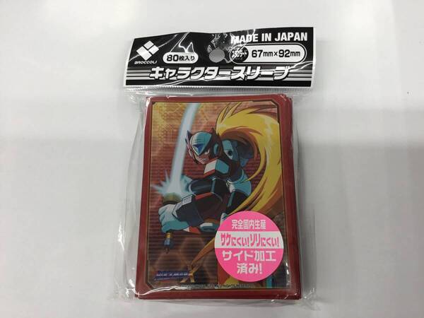 48 即決★新品未開封★保管品★ ブロッコリーキャラクタースリーブ ロックマンX 「ゼロ」