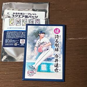 埼玉西武ライオンズ かるた風シークレット スクエア缶バッジ 今井達也 群馬 前橋