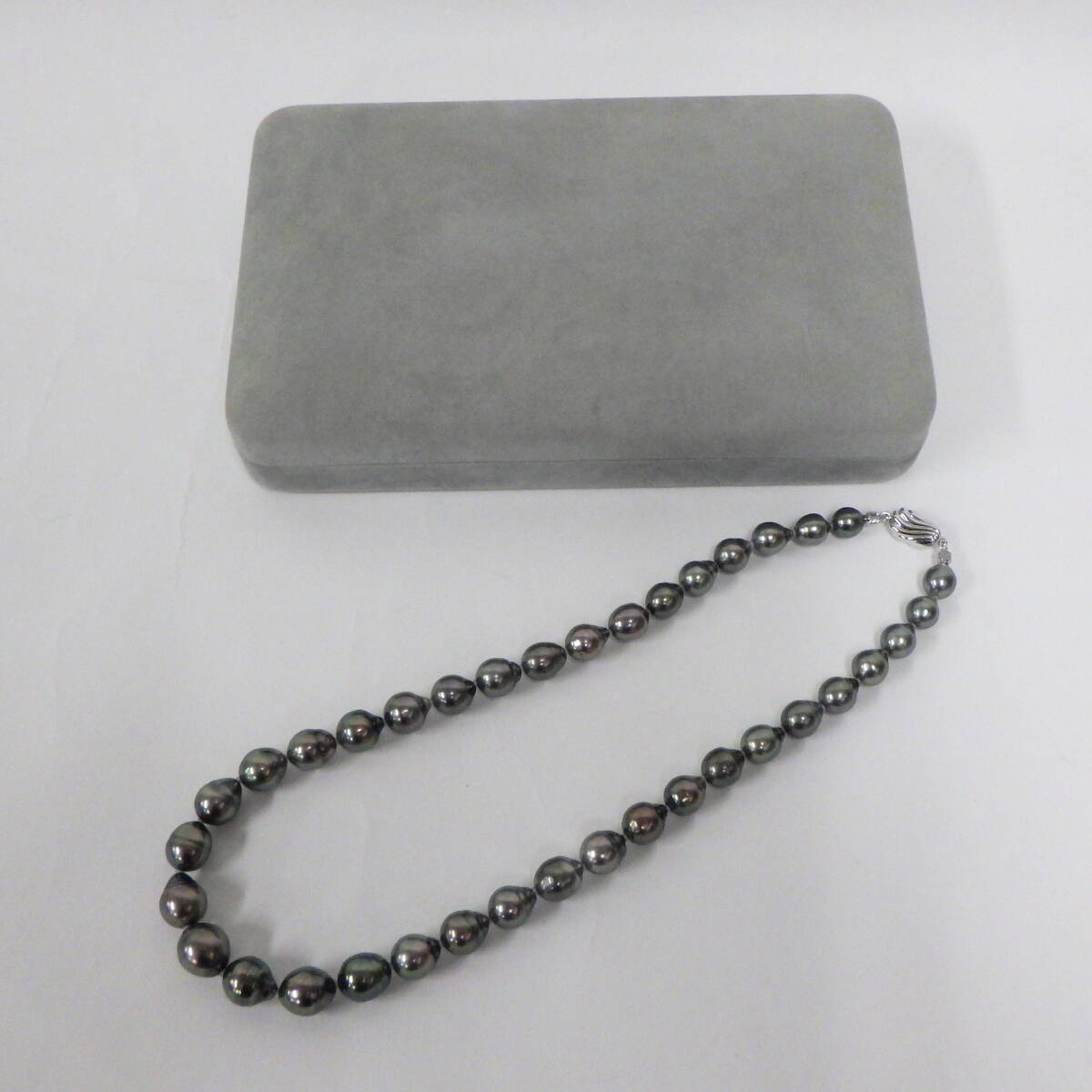 🌼ブラックパールネックレス SILVER PAT PENDINGの通販 by