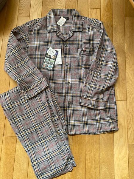 紳士パジャマ M 綿混 新品 4290円の品