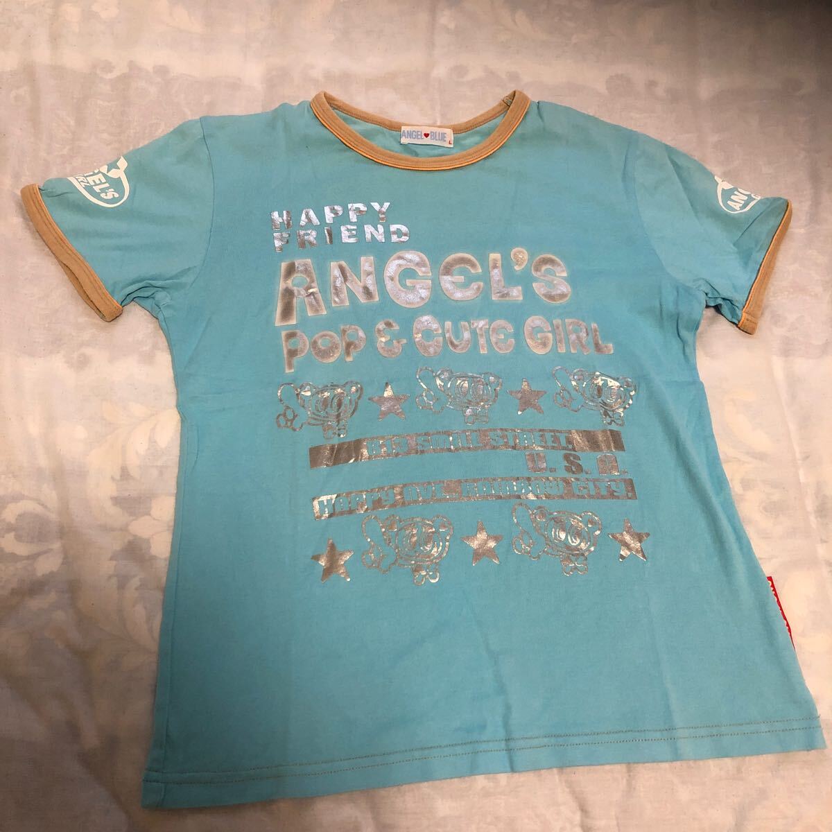 エンジェルブルー（L）半袖Tシャツ☆4枚まとめ売り エンジェルブルー（L）半袖Tシャツ☆4枚まとめ売り エンジェル