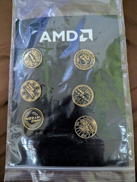 AMD非売品ピンバッチ6種セットピンバッジRyzen他