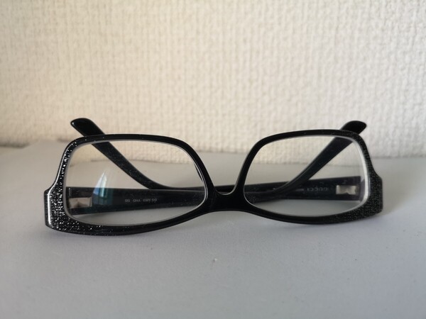 GUCCI/グッチ高級ラメフレーム 度入りメガネ サングラス