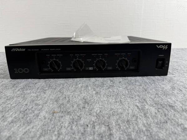 VICTOR 4チャンネル パワーアンプ BTL接続専用 8Ω200W 200W PS-A1004 完動品