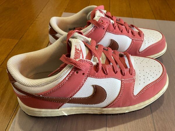 ナイキ ダンク ロー ゴルフシューズ 23cm ピンク ブラウン ホワイト 白 茶色 nike dunk low golf