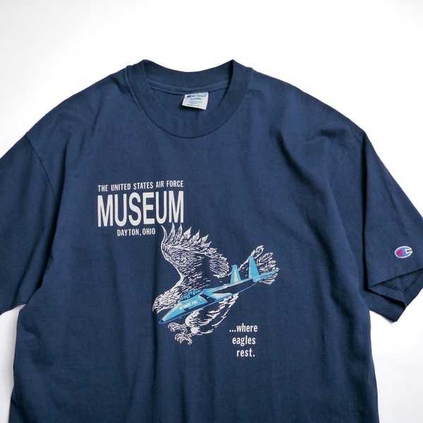 USA製 90s Champion USAF ビンテージ チャンピオン エアフォース ミュージアム ミリタリー Tシャツ ビッグサイズ アメリカ製 半袖 古着 XL