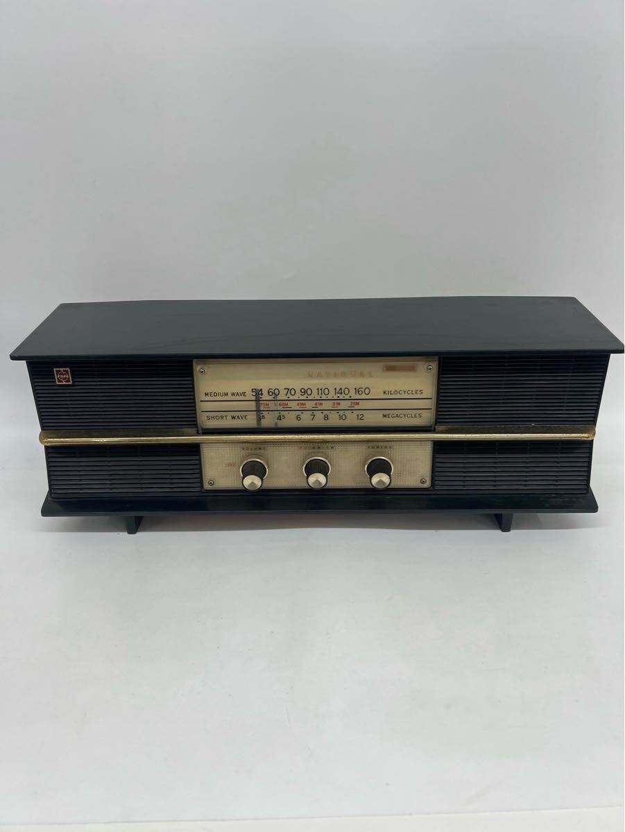 稼働品】National ナショナル 真空管ラジオ E-330 昭和レトロ