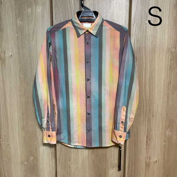 1033 paul smith ポールスミス 長袖マルチストライプドレスシャツ S