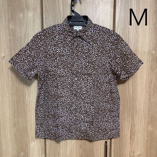 1042 paul smith ポールスミス ロンドン 半袖花柄シャツ M