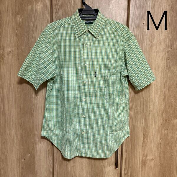 1046 paul smith ポールスミス ジーンズ 半袖チェックシャツ M