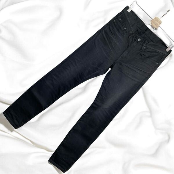レア 比較的美品 ヒステリックグラマー 野口強 コラボ ブラックデニムパンツ BLACK スタッズ Hysteric Glamour スキニー Tsuyoshi Noguchi