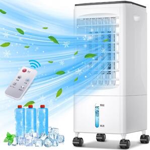 冷風機 冷風扇 冷風扇風機 保冷パック3個付 6Lタンク 3段階風量 リモコン付
