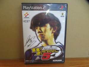 KMG4090★PS2ソフト ワールドサッカー ウイニングイレブン5 WORLD SOCCER WINNING ELEVEN5 ケース説明書付 起動確認済 研磨クリーニング済