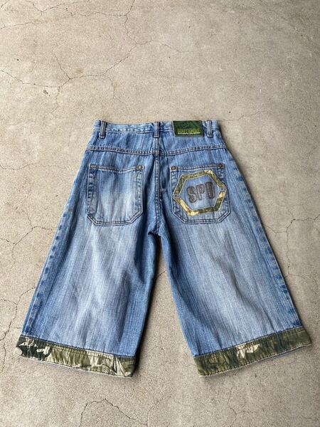 SOUTH POLE WIDE BUGGY DENIM SHORTS サウスポール ワイド バギー デニム ショーツ