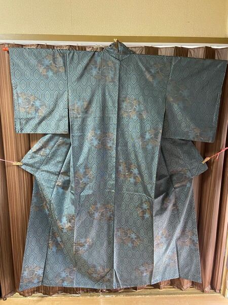 A 大島紬 正絹 着物 袷 和服 和装 和風 和物 高級品 百貨店