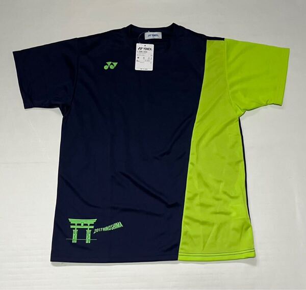 ヨネックス 半袖Tシャツ ネイビー ユニセックスMサイズ 全日本小学生バドミントン 2017
