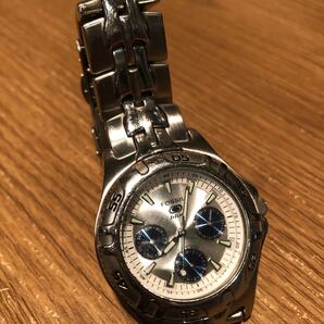 【中古】Fossil 腕時計 100m防水 クロノグラフ / シルバーブルー オールステンレス / BQ9184