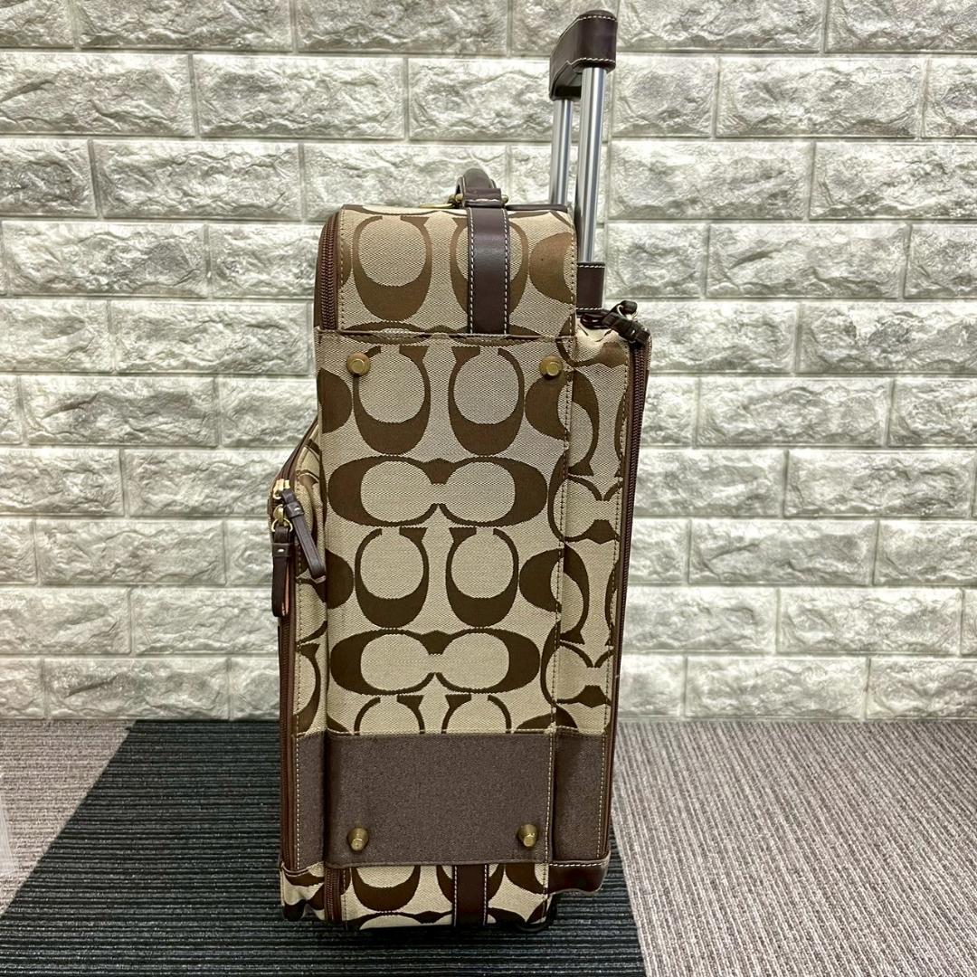 美品　COACH　コーチ　77020　シグネチャー　キャリーケース　二輪 楽天市場】コーチ バッグ キャリーケース 77020 シグネチャー