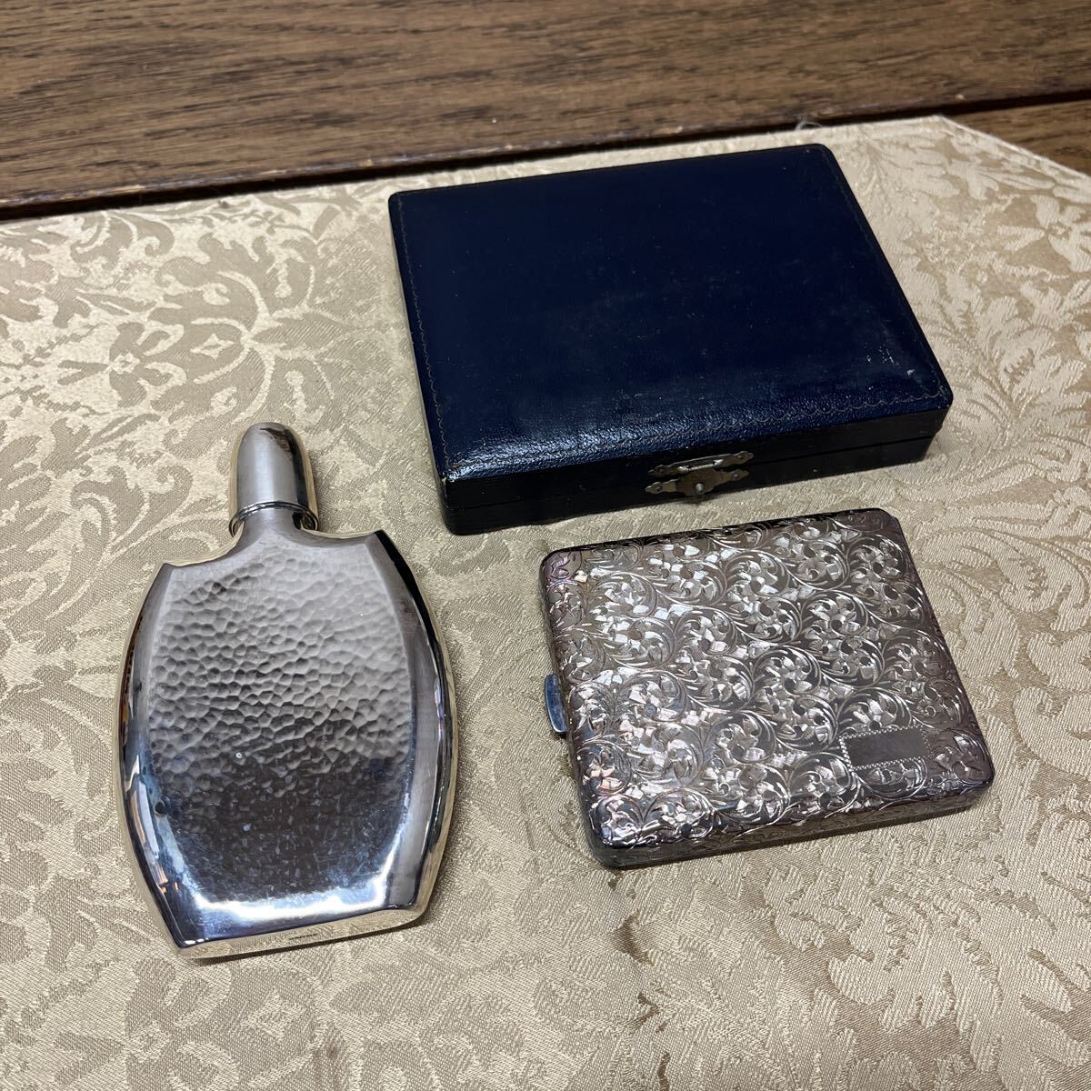Yahoo!オークション -「スキットル シルバー」(銀製) (金属工芸 Yahoo!オークション -「スキットル シルバー」(銀製) (金属工芸