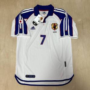 2001 01 日本代表 中田英寿 選手用 オーセンティック ユニフォーム 新品 ヒデ アディダス コンフェデ ベルマーレ 炎 ドーハ Japan Nakata