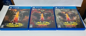 PS4ソフト Winning Post 9 ウイニングポスト9 ウイニングポスト9 2021 ウイニングポスト9 2022 3本 USEDです