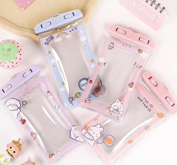【防水スマホケース】入れたまま操作 透明クリアケース 多機種対応 ぬれても安心