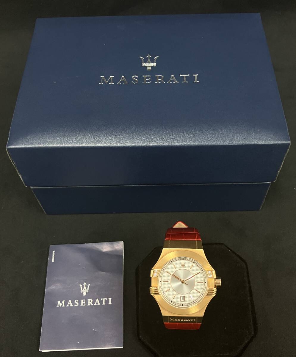 人気◇Maserati マセラティ Potenza 腕時計 トライデントロゴ