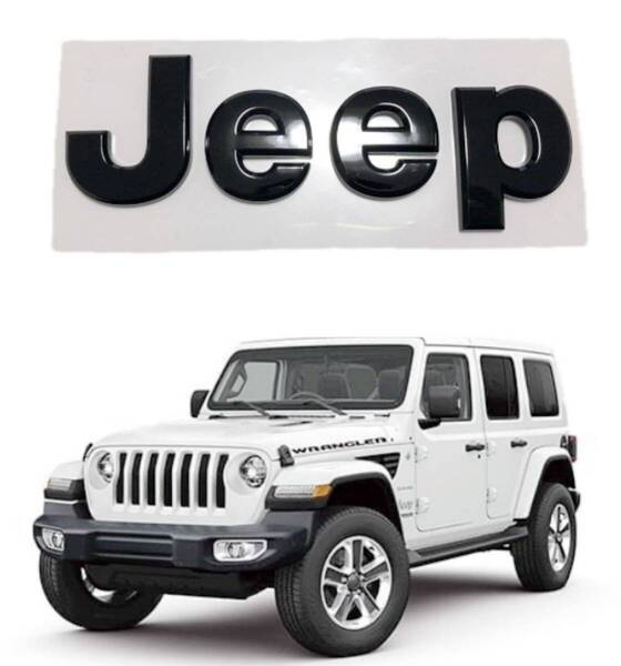 ジープJEEPエンブレム ステッカー ブラック ABS製 艶あり