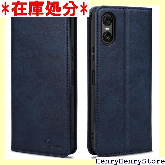 Rssviss Xperia 10 VI ケース 手帳 ria 10vi 手帳 6.1インチ W1 ダークブルー 1807