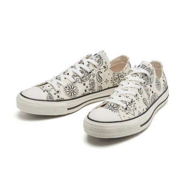 Y新品 国内正規品 CONVERSE ALL STAR BANDANA OX 1SC825 US4.5 23.5センチ OFF WHITE コンバース オールスター バンダナ オフホワイト