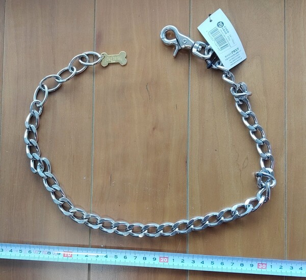 チェーン 首輪 Metal Collar ②130 有効範囲 58~70㎝ 体重制限40㎏ SOMETHING Produced by EDWIN ㈱ エドウィン 日本製 4942262140130