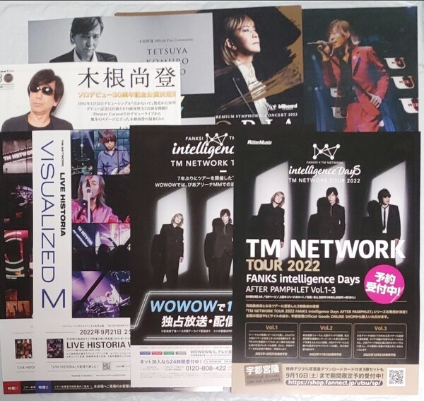 TM NETWORK 「TM NETWORK TOUR 2022 FANKS intelligence」で配布のチラシ
