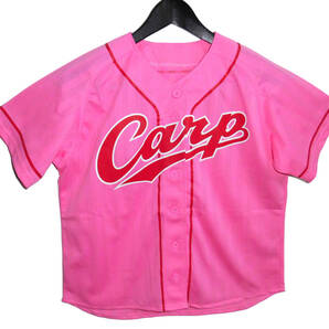 μ極美品 CARP 広島カープ I LOVE CARP カープガールズ ピンク ユニフォーム XS