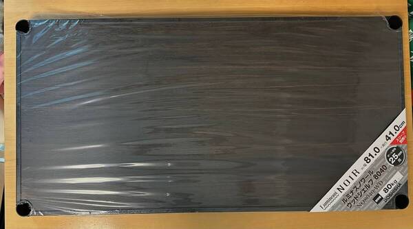【未使用新品・送料無料】ドウシシャ ルミナスノワールシェルフ 幅81×奥行41cm NO8040-WD 2枚セット+別売りスリーブ2袋付