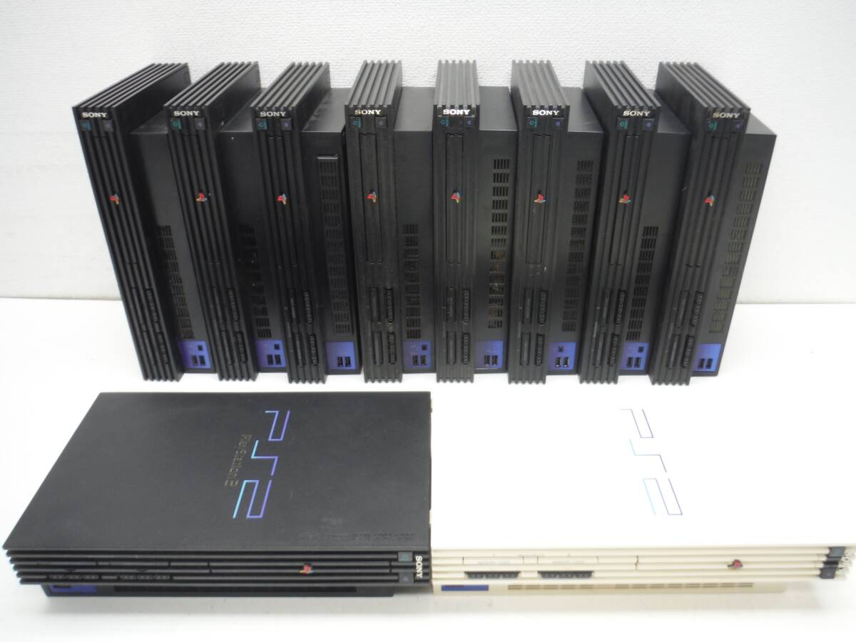 【当店一番人気】 Yahoo!オークション 10台セット 本体のみ PS2 SONY ジャンク - 本体
