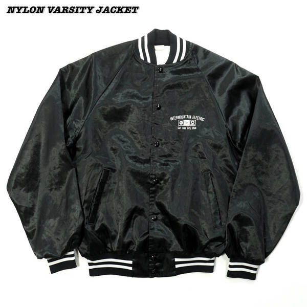 NYLON VARSITY JACKET 1990s JA2301 ナイロン スタジャン バーシティージャケット 1990年代 アメリカ企業