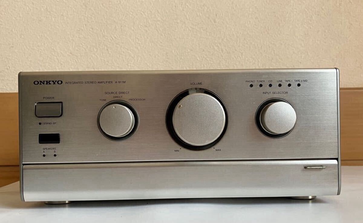 整備済 ONKYOオンキョー アンプ A-911M LTD リモコン取説付