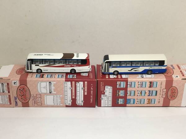 送料無料! 新品 バスコレクション第14弾 三菱ふそうエアロバス 京王電鉄バス、JRバス関東 2台セット