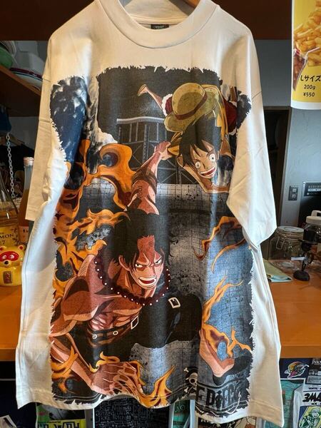 【激レア】ONE PIECE エース × ルフィ 両面フルプリントTシャツ限定30枚 / geeks rule fear of god アニメT