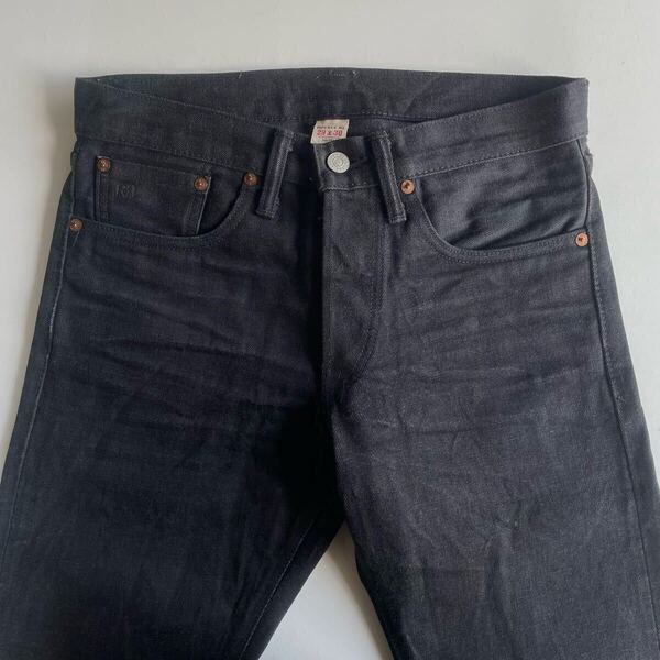 【USA製】RRL “Slim Fit Black On Black” 29 30 デニム スリムフィット ブラック Ralph Lauren ヴィンテージ