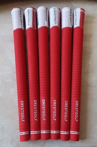 超特価!送料無料!★ 6本組 CRESTGOLF 正規品 ツアーベルベット タイプ 競技者 アスリート 60R バックラインなし RD★ 抜群のグリップ力