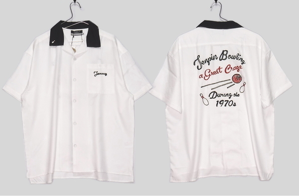 即決■★NOBLE PRODUCT★■ワイド幅ボーリングシャツ:SIZE=M
