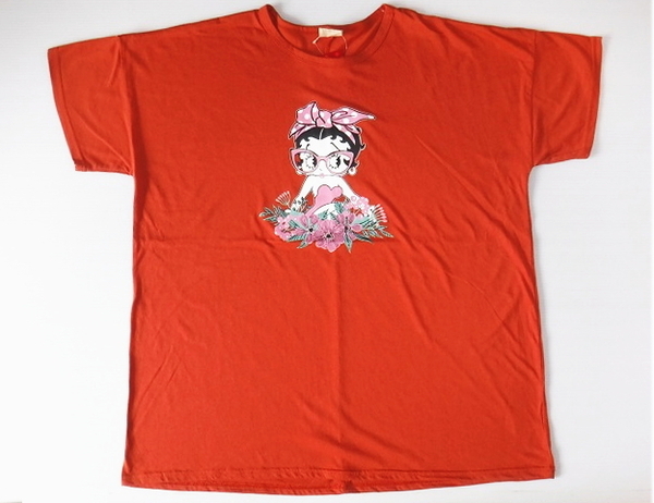 即決■★BETTY BOOP★■ベティーブープ・ゆるTシャツ(L)