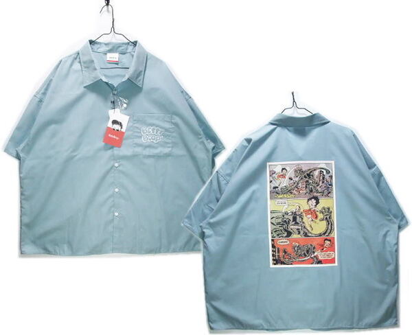 即決■★BETTY BOOP★■ベティーブープ ワイドシャツ:SIZE=L