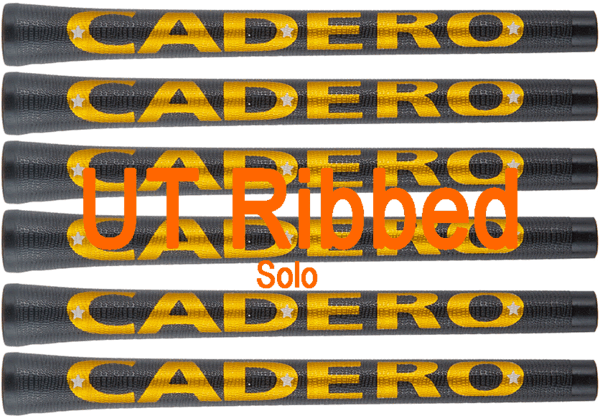 ★送料込価格★Cadero Grip 2x2 Pentagon UT Solo Ribbed Black / Gold x 6pcs★カデロ グリップ★6本セット★